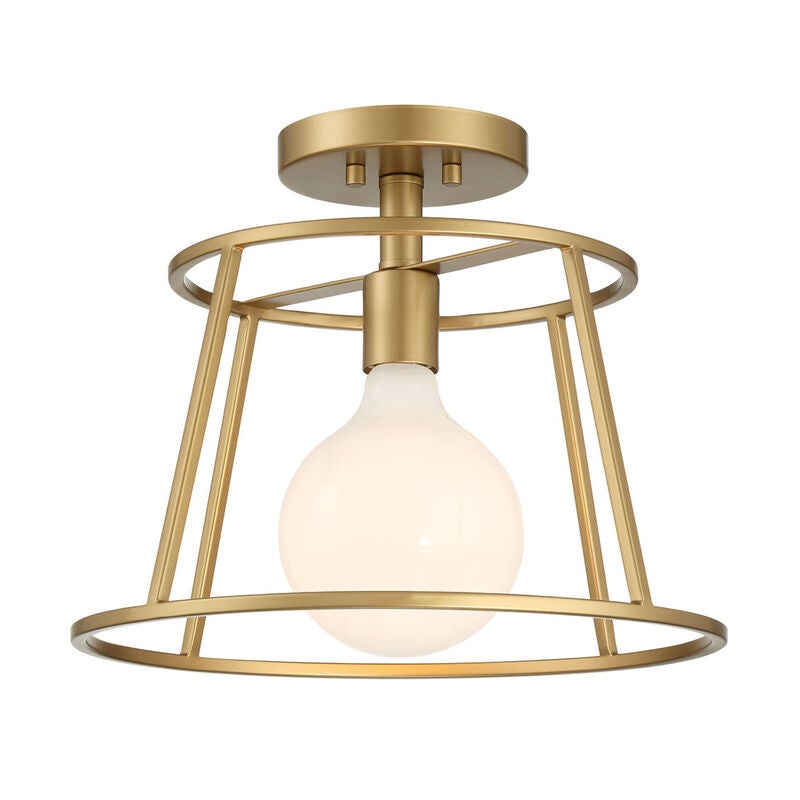 13 Inch Semi Flush Mount by Meridian Lighting